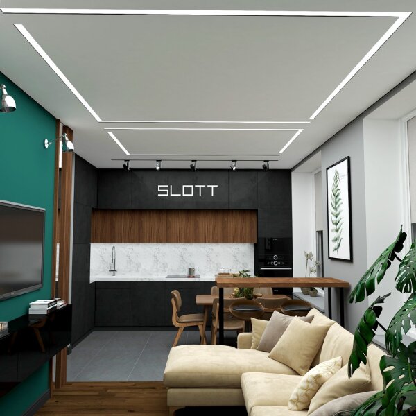 Натяжной потолок на кухню